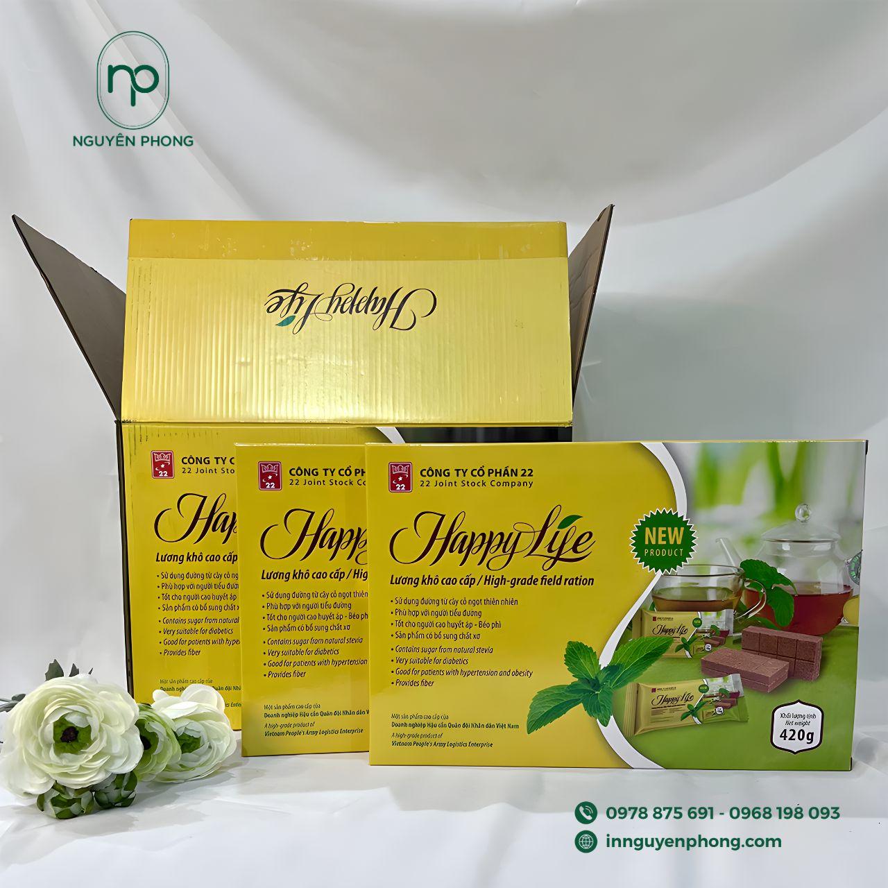 Kích thước in hộp đựng lương khô